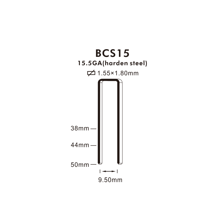 15.5GA BCS15