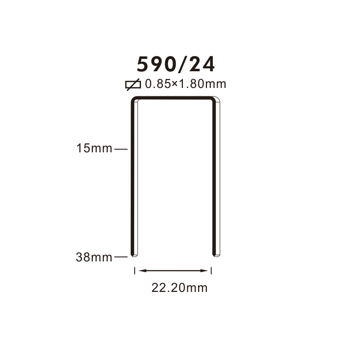 NINGBO HOZ FASTENERS CO LIMITED-Carton closing staples